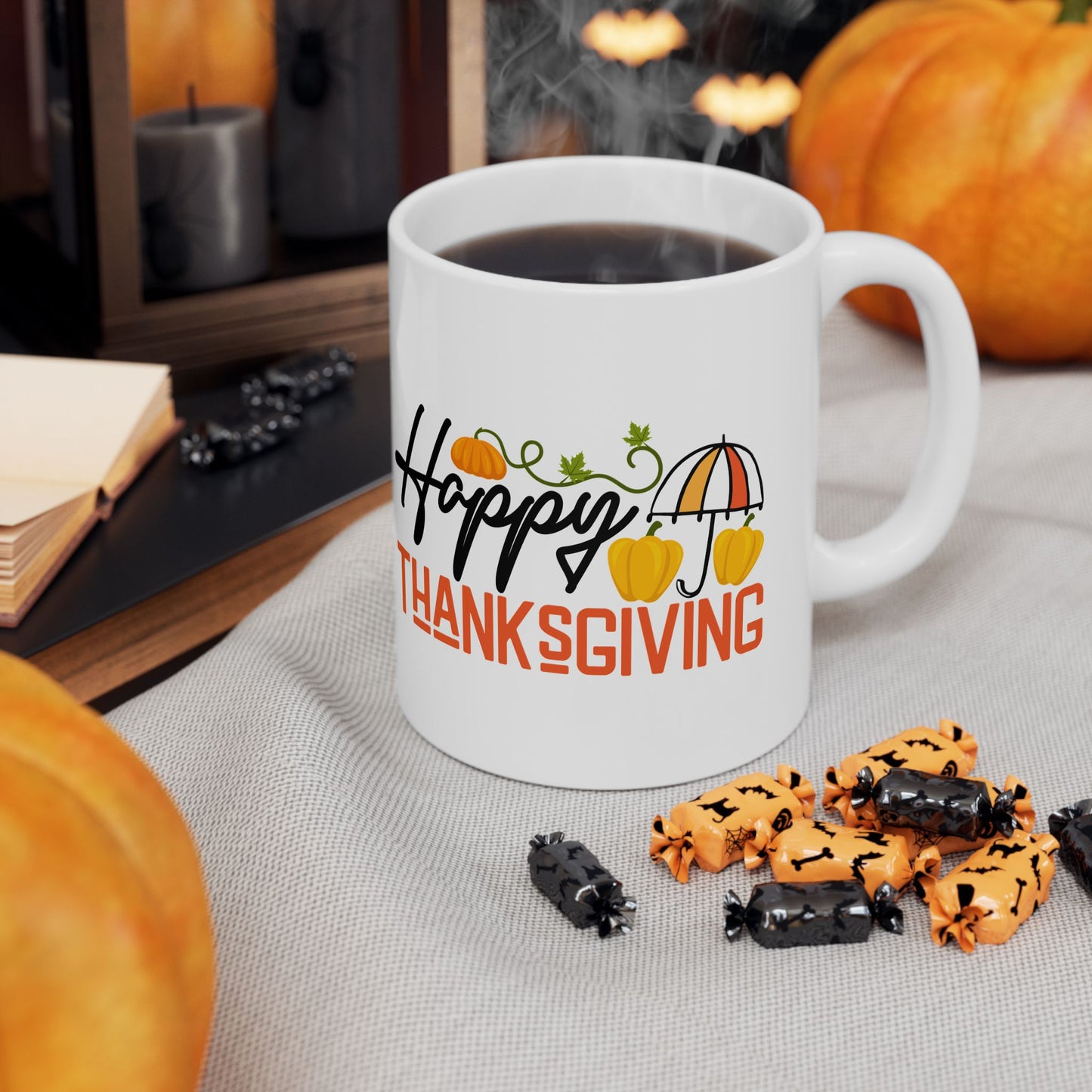 Happy Thanksgiving | Ceramic Mug, (11oz, 15oz)