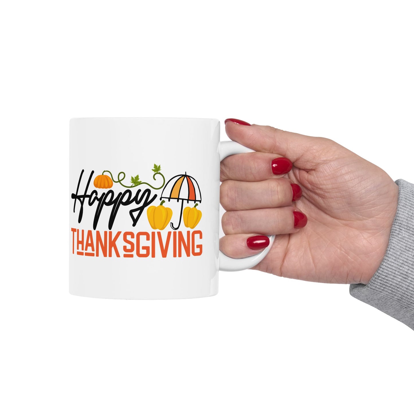 Happy Thanksgiving | Ceramic Mug, (11oz, 15oz)