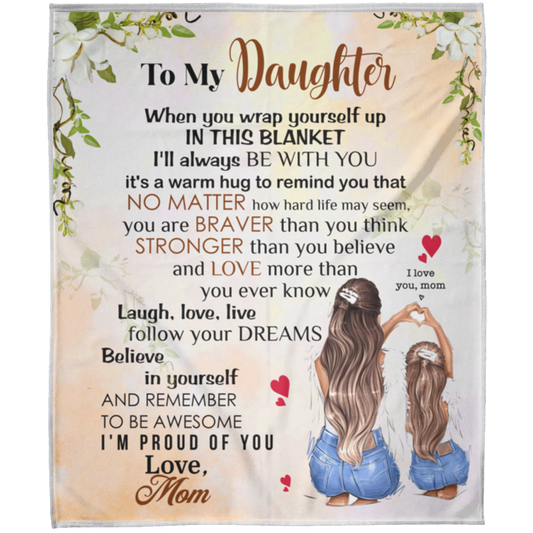 To My Daughter | FLM Arctic Fleece Blanket 50x60