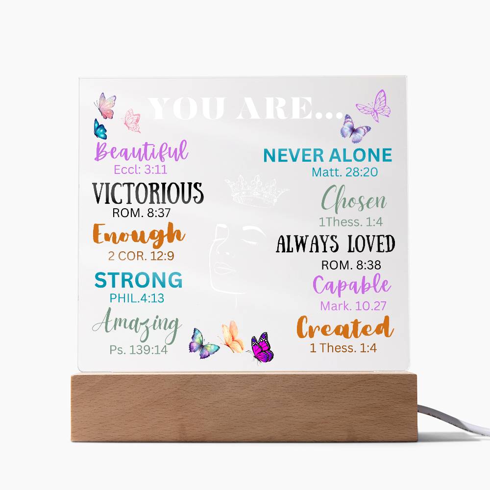 Acrylic Night Lamp, Affirmation gift ideas,  Best Gift Ideas to daughter , Gift from Dad to Daughter, Gift to mom, Birthday Gift ideas, Lamp Stand, lamp stand to Daughter, Mom and Daughter Gift, Gift to Mom from Daughter, Gift to Daughter from mom