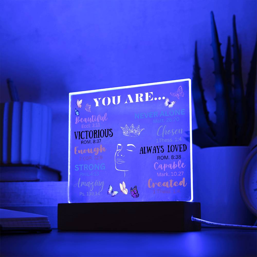 Acrylic Night Lamp, Affirmation gift ideas,  Best Gift Ideas to daughter , Gift from Dad to Daughter, Gift to mom, Birthday Gift ideas, Lamp Stand, lamp stand to Daughter, Mom and Daughter Gift, Gift to Mom from Daughter, Gift to Daughter from mom