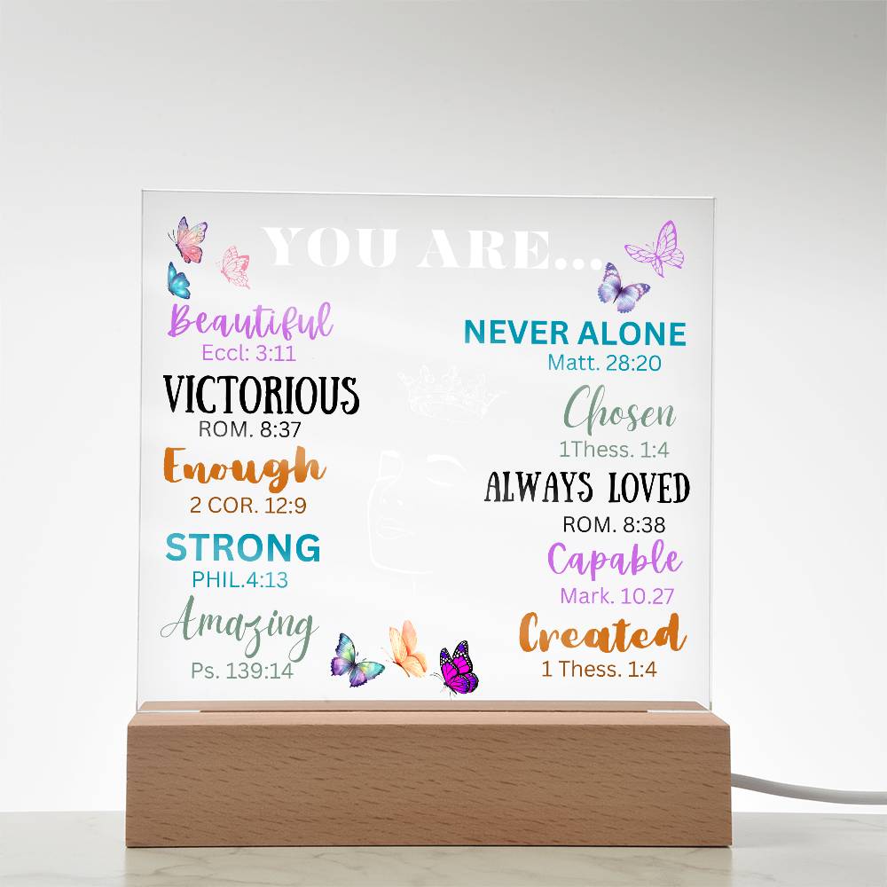 Acrylic Night Lamp, Affirmation gift ideas,  Best Gift Ideas to daughter , Gift from Dad to Daughter, Gift to mom, Birthday Gift ideas, Lamp Stand, lamp stand to Daughter, Mom and Daughter Gift, Gift to Mom from Daughter, Gift to Daughter from mom