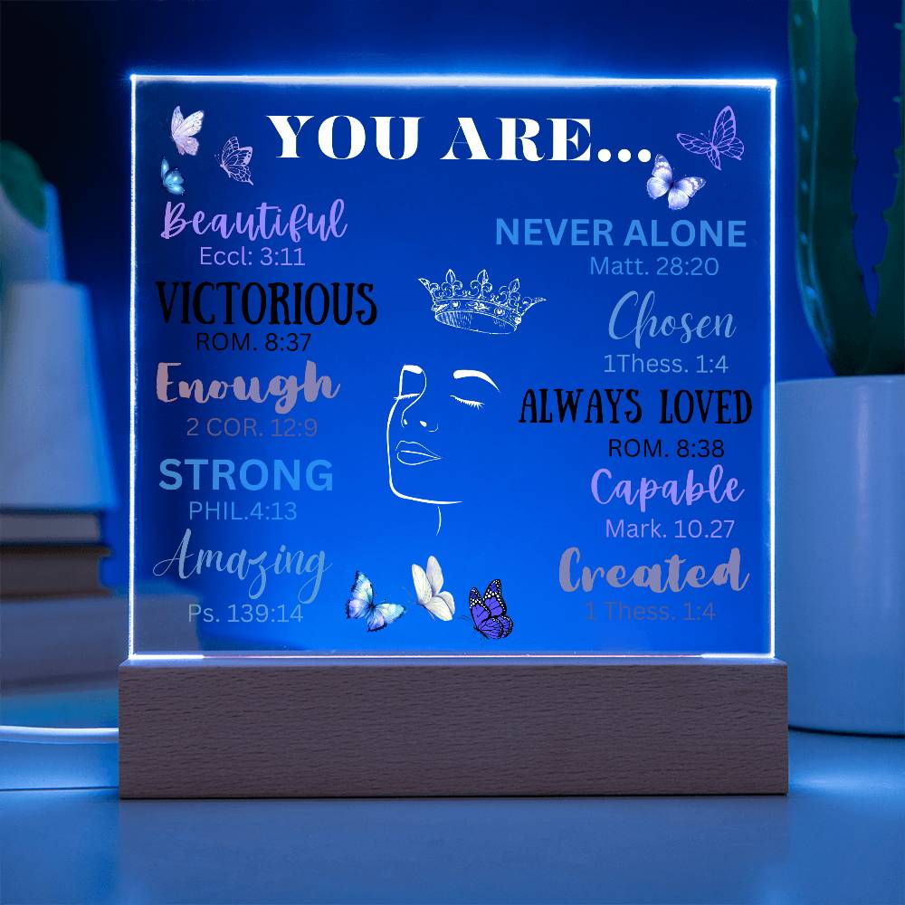 Acrylic Night Lamp, Affirmation gift ideas,  Best Gift Ideas to daughter , Gift from Dad to Daughter, Gift to mom, Birthday Gift ideas, Lamp Stand, lamp stand to Daughter, Mom and Daughter Gift, Gift to Mom from Daughter, Gift to Daughter from mom