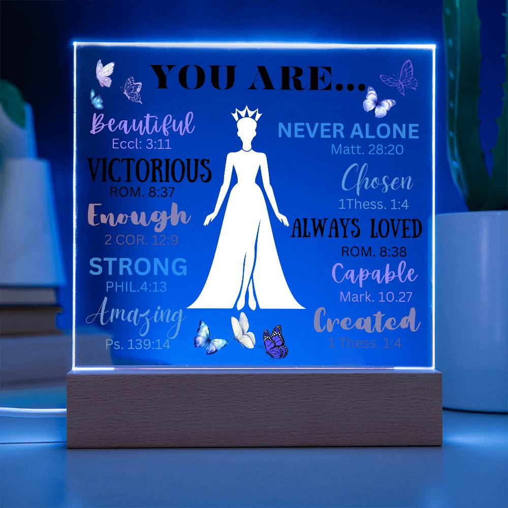 Acrylic Night Lamp, AFFIRMATION GIFT TO DAUGHTER, Birthday gift To Mom from Daughter, Gift from Dad, gift from dad to daughter, best  gift ideas, best friend gift ideas, affirmation gift ideas, gift to mental health ideas, lamp stand gift