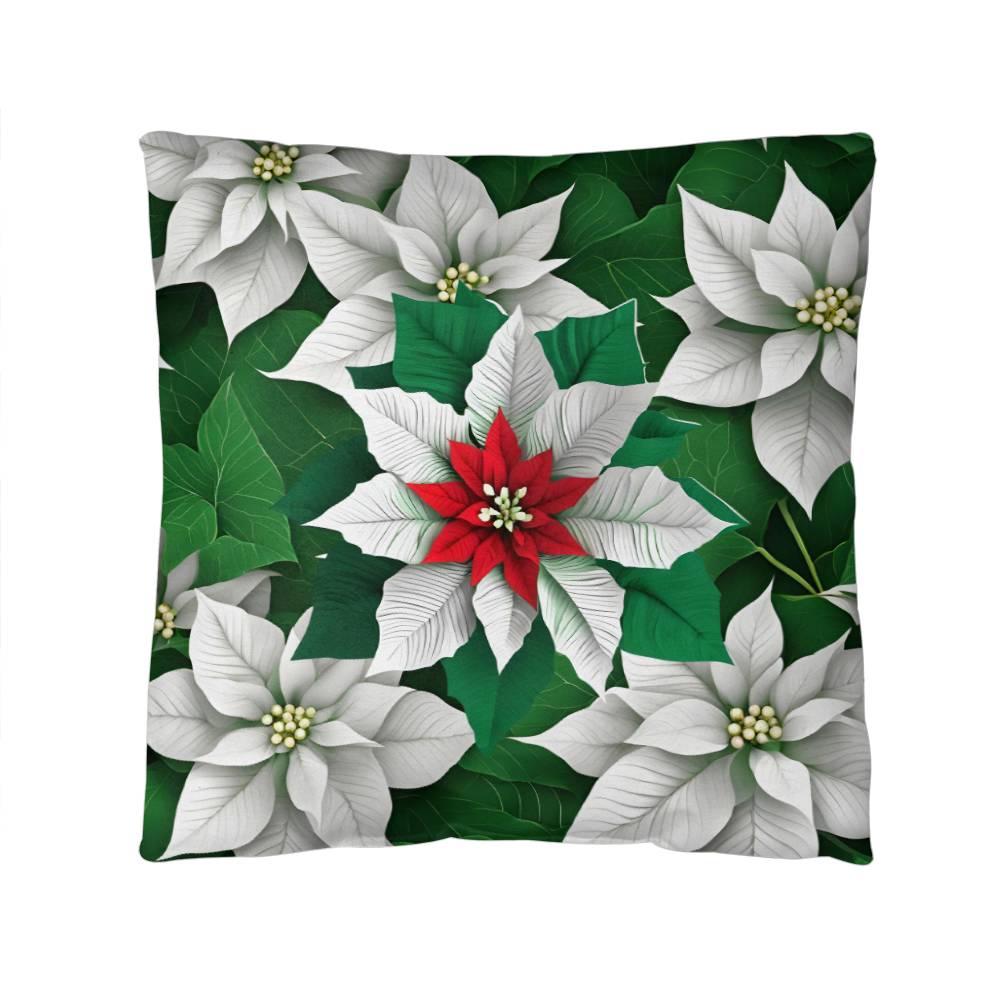 Holliday & Festive, Christmas Pillow with Insert ,In door Out Door Christmas Throw Pillow