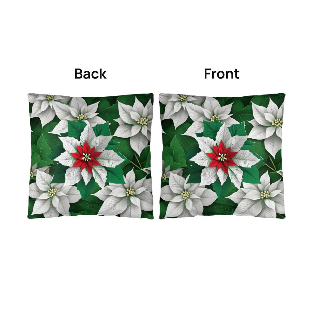 Holliday & Festive, Christmas Pillow with Insert ,In door Out Door Christmas Throw Pillow