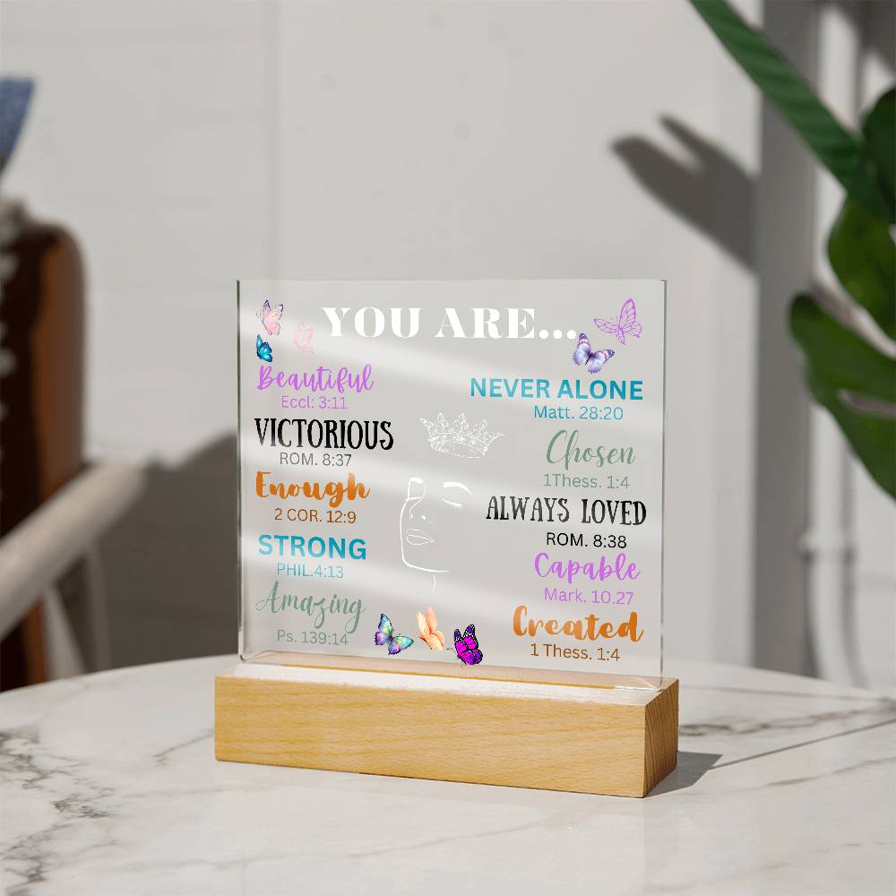 Acrylic Night Lamp, Affirmation gift ideas,  Best Gift Ideas to daughter , Gift from Dad to Daughter, Gift to mom, Birthday Gift ideas, Lamp Stand, lamp stand to Daughter, Mom and Daughter Gift, Gift to Mom from Daughter, Gift to Daughter from mom