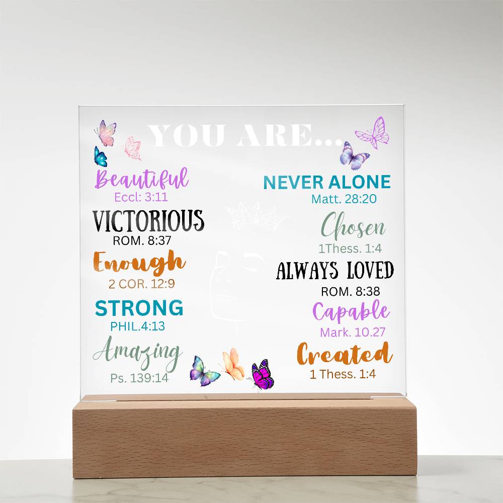 Acrylic Night Lamp, Affirmation gift ideas,  Best Gift Ideas to daughter , Gift from Dad to Daughter, Gift to mom, Birthday Gift ideas, Lamp Stand, lamp stand to Daughter, Mom and Daughter Gift, Gift to Mom from Daughter, Gift to Daughter from mom