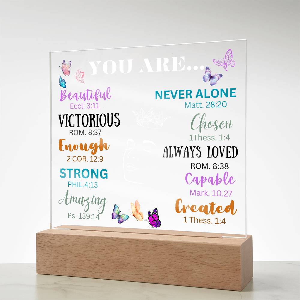 Acrylic Night Lamp, Affirmation gift ideas,  Best Gift Ideas to daughter , Gift from Dad to Daughter, Gift to mom, Birthday Gift ideas, Lamp Stand, lamp stand to Daughter, Mom and Daughter Gift, Gift to Mom from Daughter, Gift to Daughter from mom