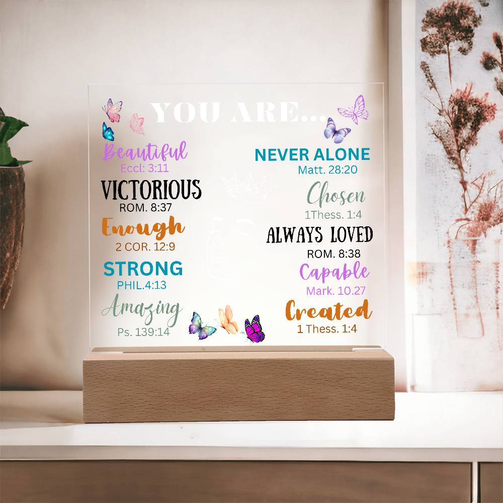 Acrylic Night Lamp, Affirmation gift ideas,  Best Gift Ideas to daughter , Gift from Dad to Daughter, Gift to mom, Birthday Gift ideas, Lamp Stand, lamp stand to Daughter, Mom and Daughter Gift, Gift to Mom from Daughter, Gift to Daughter from mom