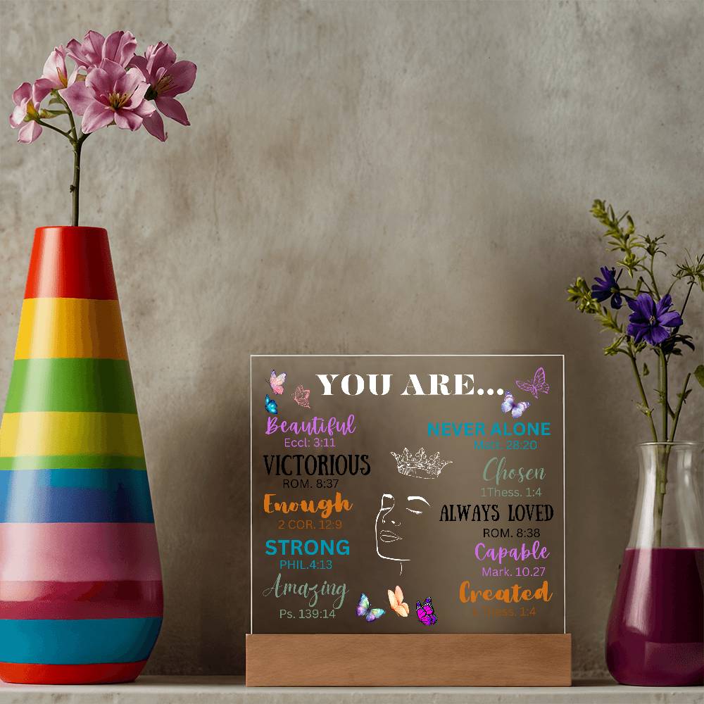 Acrylic Night Lamp, Affirmation gift ideas,  Best Gift Ideas to daughter , Gift from Dad to Daughter, Gift to mom, Birthday Gift ideas, Lamp Stand, lamp stand to Daughter, Mom and Daughter Gift, Gift to Mom from Daughter, Gift to Daughter from mom