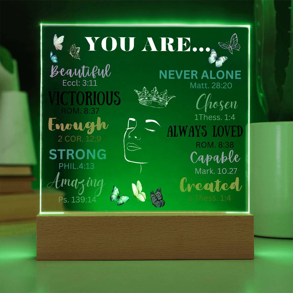 Acrylic Night Lamp, Affirmation gift ideas,  Best Gift Ideas to daughter , Gift from Dad to Daughter, Gift to mom, Birthday Gift ideas, Lamp Stand, lamp stand to Daughter, Mom and Daughter Gift, Gift to Mom from Daughter, Gift to Daughter from mom