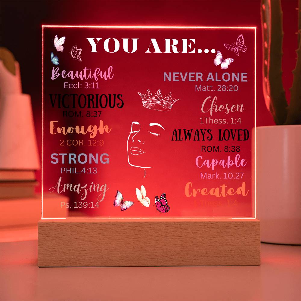 Acrylic Night Lamp, Affirmation gift ideas,  Best Gift Ideas to daughter , Gift from Dad to Daughter, Gift to mom, Birthday Gift ideas, Lamp Stand, lamp stand to Daughter, Mom and Daughter Gift, Gift to Mom from Daughter, Gift to Daughter from mom