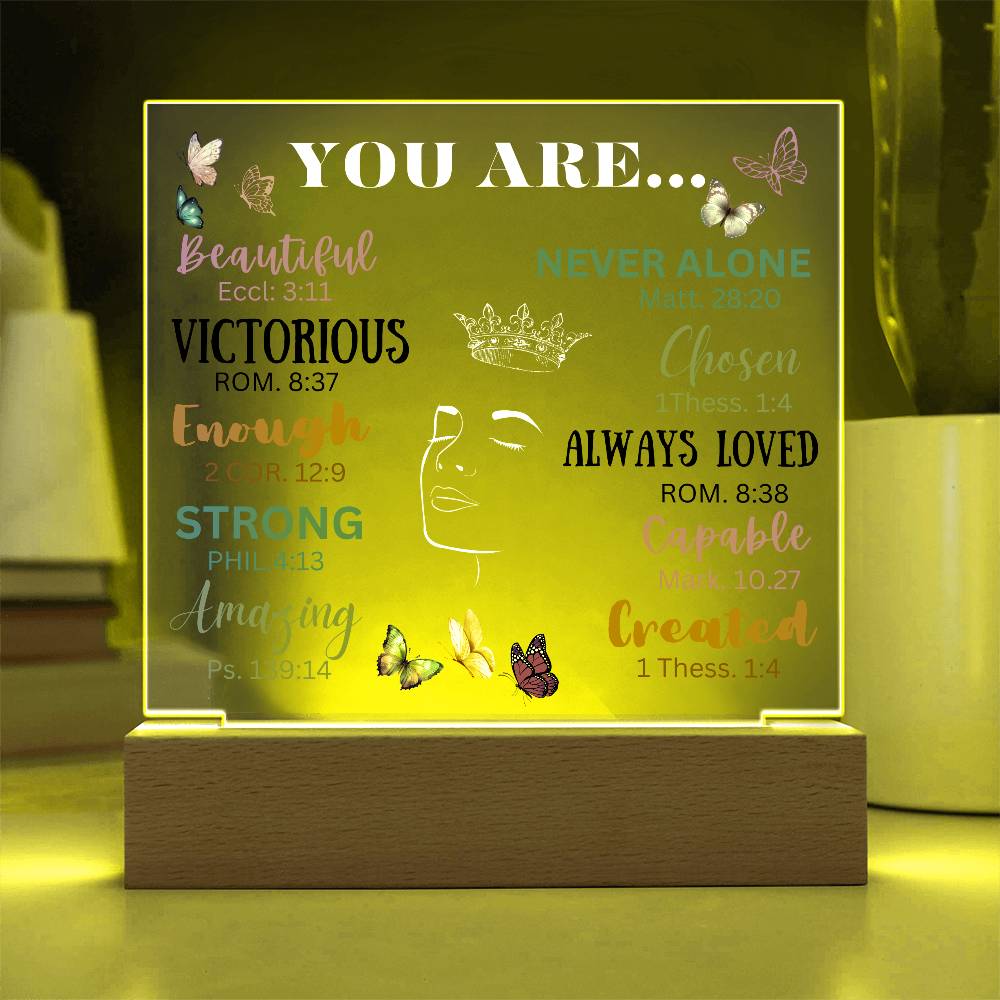 Acrylic Night Lamp, Affirmation gift ideas,  Best Gift Ideas to daughter , Gift from Dad to Daughter, Gift to mom, Birthday Gift ideas, Lamp Stand, lamp stand to Daughter, Mom and Daughter Gift, Gift to Mom from Daughter, Gift to Daughter from mom